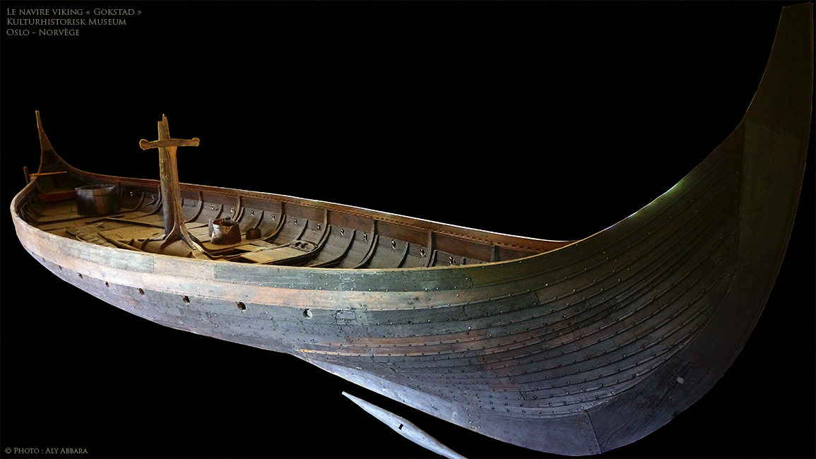 Norvège (Norway) Oslo - Sculpture - Le navire viking Gokstad - Kulturhistorisk Museum - Universitetet I