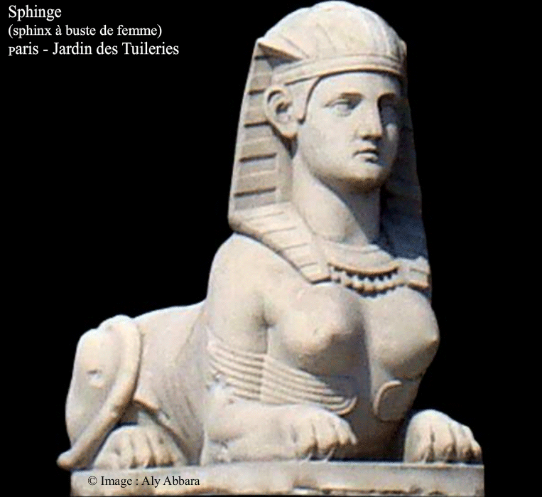 Sphinge (lion gynocéphale et à buste de femme) - Paris (Ie arrondissement) - Jardin de Tuileries