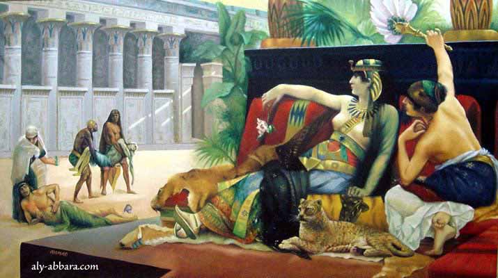 Cléopatre testant des poisons sur des prisonniers