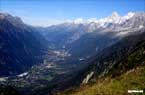 La Vallée de l'Avre et Chamonix vues de Bellevue