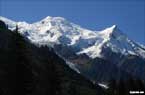 Le Massif du Mont Blanc vu de Chamonix - Mont- Blanc