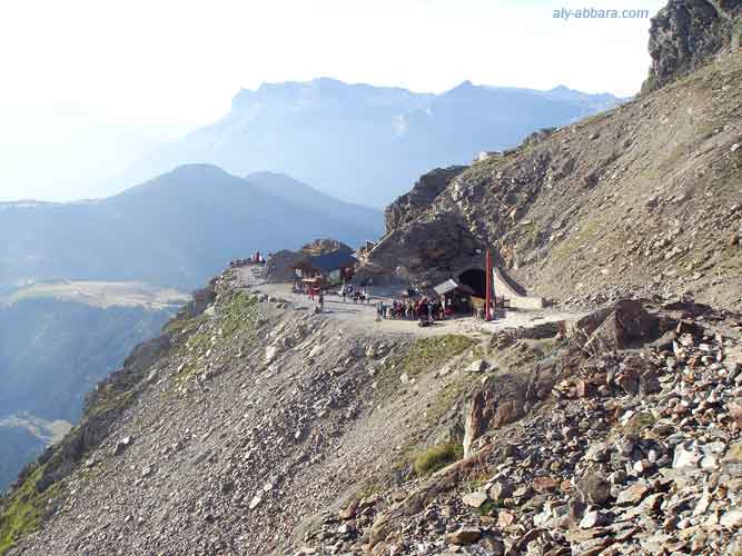 Le terminus du train : Le Fayet - Nid d'Aigle à 2372 m