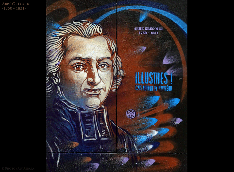 Art mural - Rues de Paris - Œuvre signée par C215 - Abbé Grégoire (1750 - 1831)

