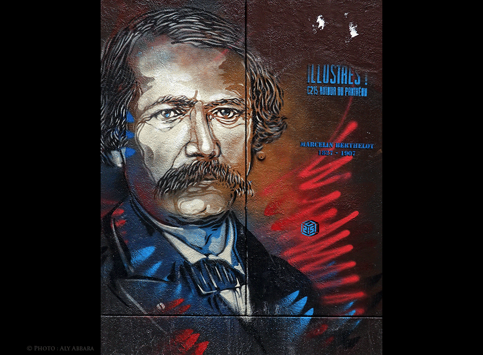 Art mural - Rues de Paris - Œuvre signée par C215 - Marcelin BERTHELOT (1827 - 1907)
