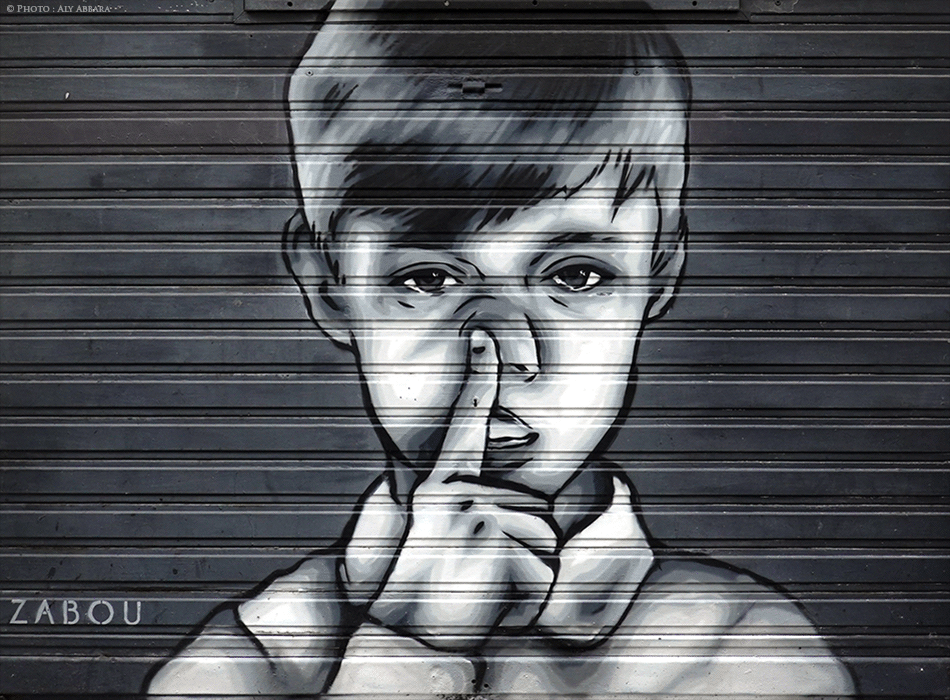 Oeuvre signée Zabou - Doigt dans le nez