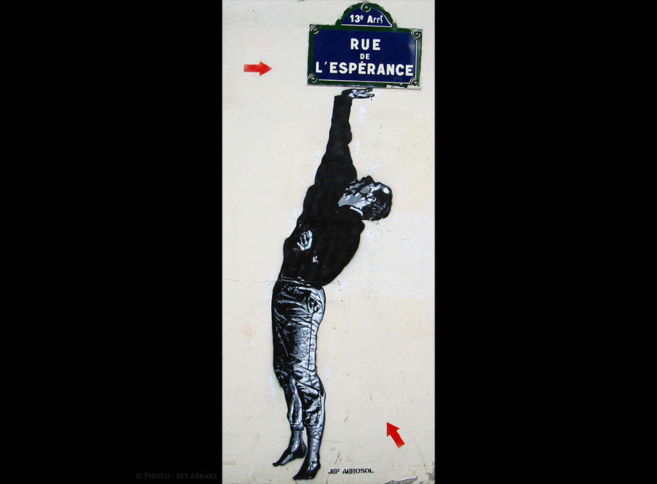 Oeuvre signée JEF AEROSOL - Association des Lézarts de la Bièvre - Sans titre 01