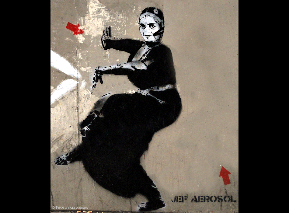 Oeuvre signée JEF AEROSOL - Association des Lézarts de la Bièvre - Sans titre 06