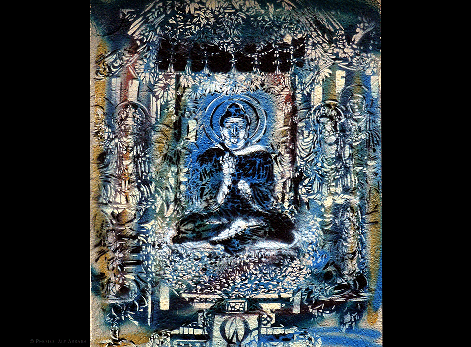 Oeuvre signée AO (Artiste-Ouvrier) - Association des Lézarts de la Bièvre - Bouddha