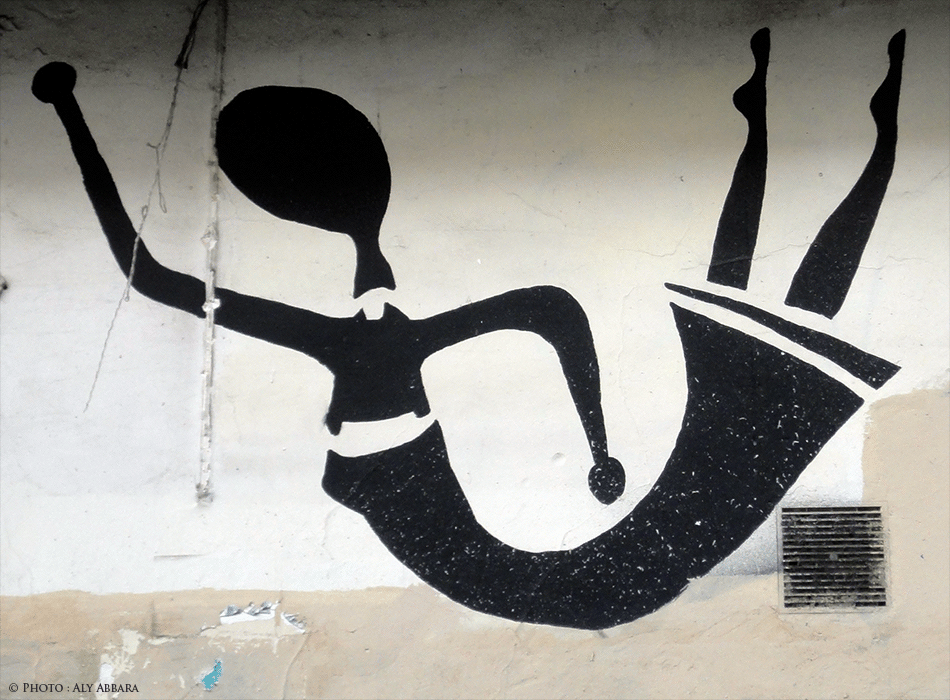 Oeuvre signée FKDL - Association des Lézarts de la Bièvre - Femme volant