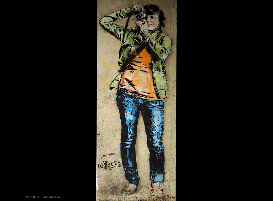 Art mural à Paris - Art Urbain - Janaundji - Lézarts de la Bièvre - Femme photographe (02)