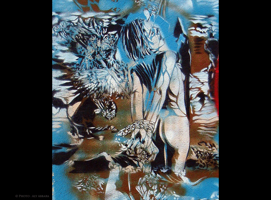 Oeuvre signée AO (Artiste-Ouvrier) - Association des Lézarts de la Bièvre - Femme enchaînée