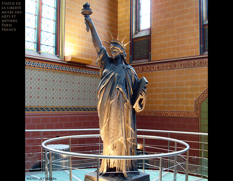 La liberté éclairant le monde - Bartholdi Auguste (1834 - 1904) - Replique en bronze - Musée des arts et métiers - Paris