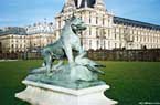 Lion terrassant un crocodile - Jardin des Tuileries - Paris - France