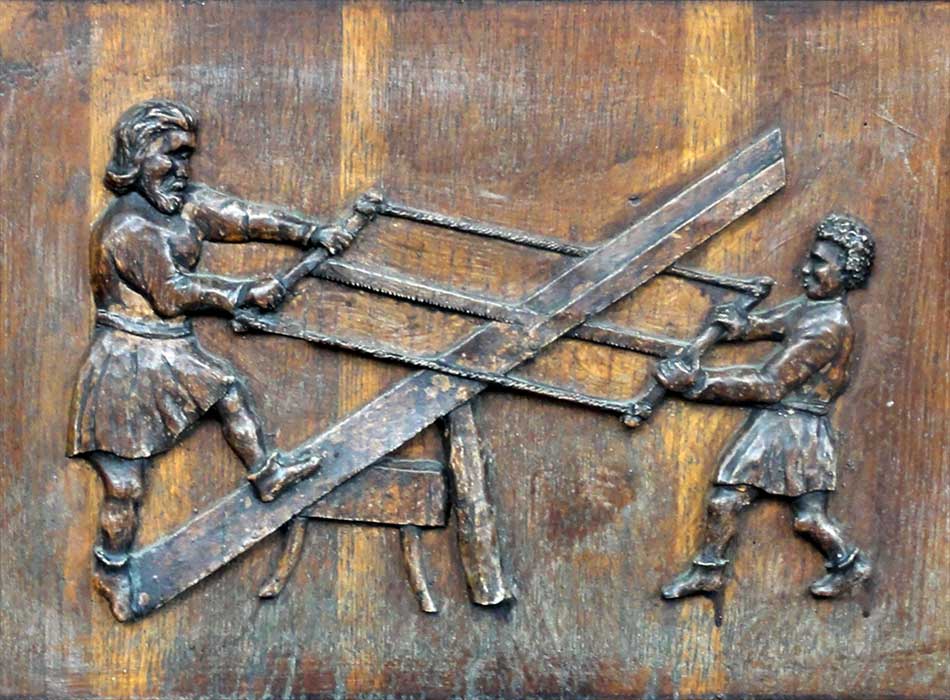 Paris -Arts et métiers : Menuisier - الفن في الشارع الباريسي