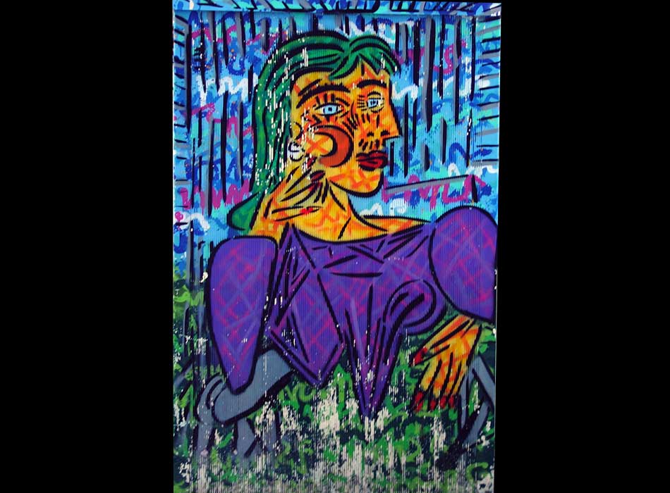 Paris - Arts de la rue - Picassoïde - الفن في الشارع الباريسي