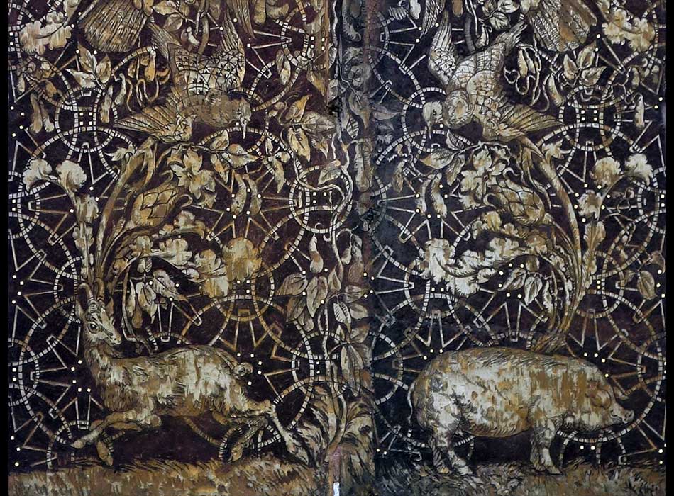 Paris - Arts de la rue - Façade rue Moufftard - détail 1 - الفن في الشارع الباريسي