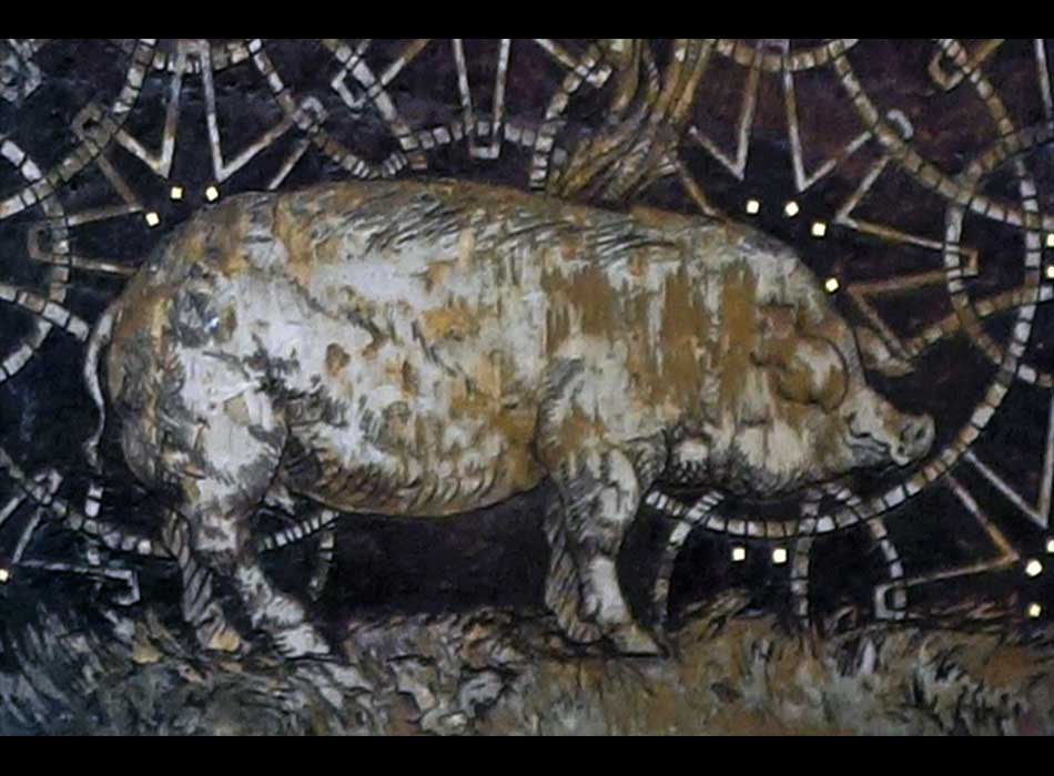 Paris - Arts de la rue - Une Façade dans la rue Moufftard - détail 3 - الفن في الشارع الباريسي