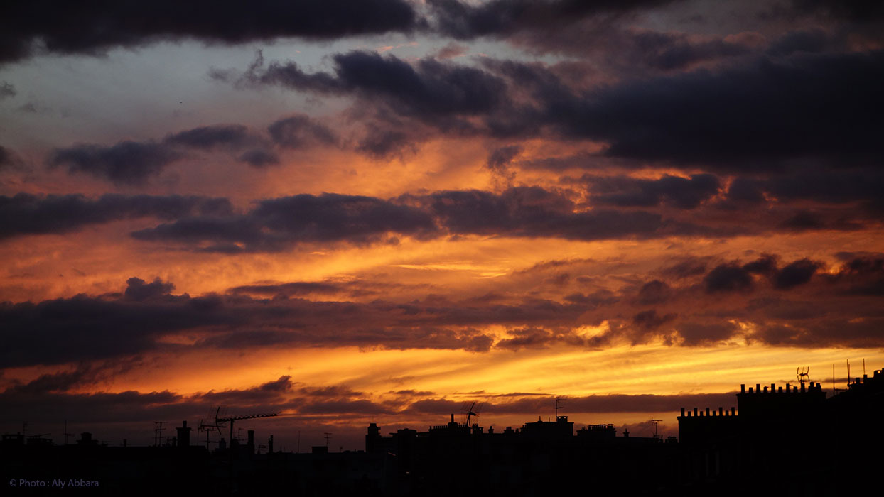 Le coucher du soleil - 2015 - juillet - 27 - Paris - France - غروب الشمس ـ باريس