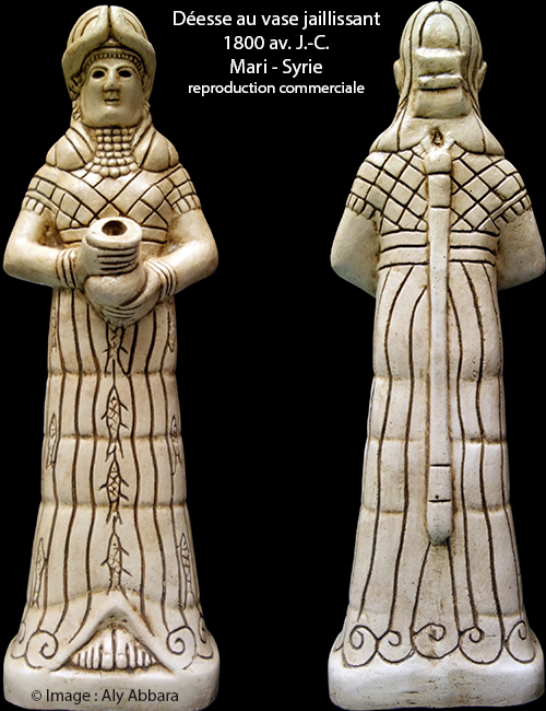Déesse au vase jaillissant - Mari - Syrie
