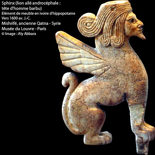 Sphinx barbu, Qatna, Syrie, Musée du Louvre - Paris
