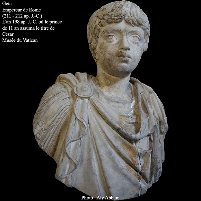 L'Empereur romain Géta (211-212 ap. J.-C.)  - Musée du Vatican