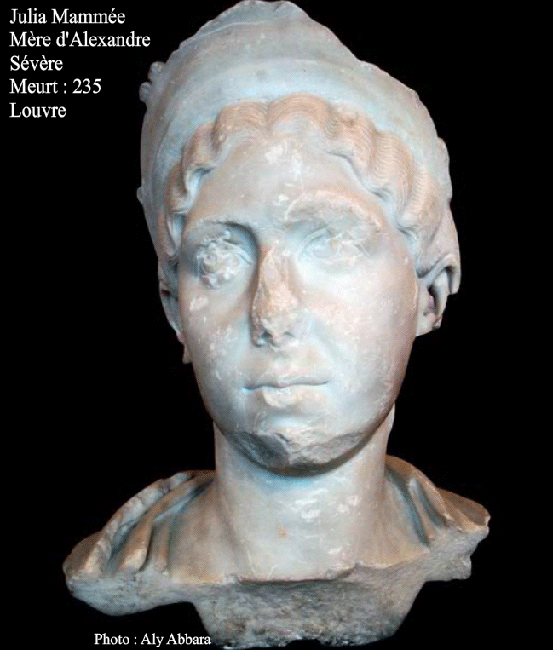 L'Impératrice romaine Julia Mammée (Mammea ou Mamea), la mère de l'empereur Alexandre Sévère (222-235 ap. J.-C.) 