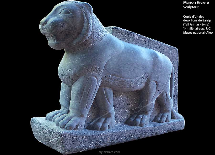 Lr lion du temple de Barsip (Tell Ahmar) - Syrie - Musée national d'Alep