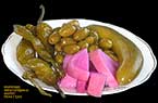 Syrie : Olives vertes et légumes marinés -  زيتون ومخلَلات